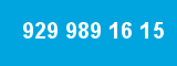 929 989 16 15 929 989 16 15